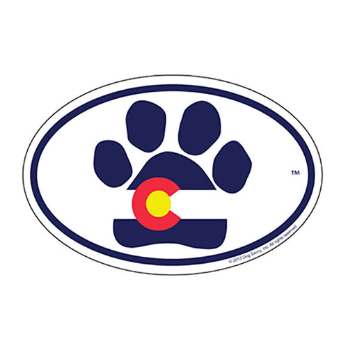 CO Paw Oval Decal