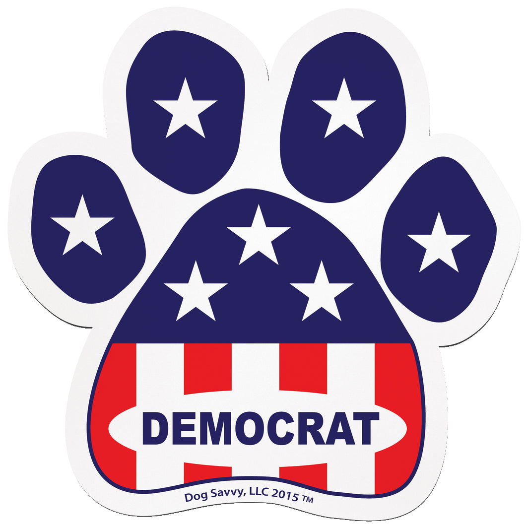 USA Paw DEMOCRAT Magnet