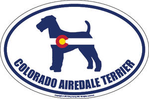 Colorado Breed Sticker Airedale Terrier