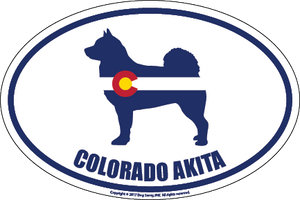 Colorado Breed Sticker Akita