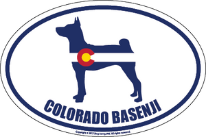 Colorado Breed Sticker Basenji