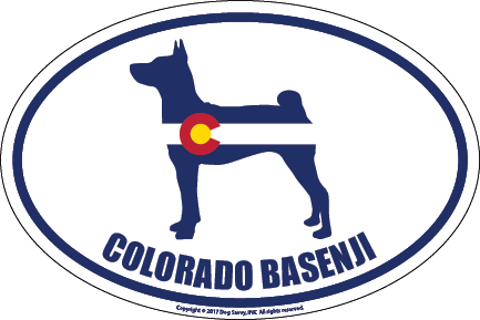 Colorado Breed Sticker Basenji