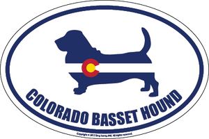 Colorado Breed Sticker Basset Hound