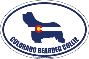 Colorado Breed Sticker Bearded Collie