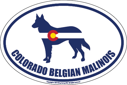 Colorado Breed Sticker Belgian Malinois