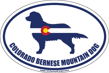 Colorado Breed Sticker Bernese Mountain Dog