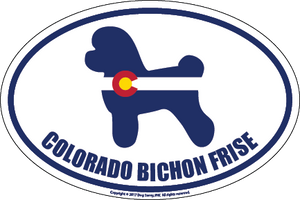 Colorado Breed Sticker Bichon Frise