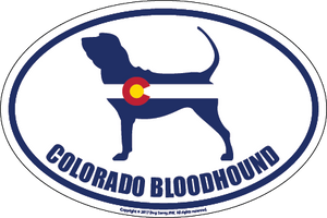 Colorado Breed Sticker Bloodhound