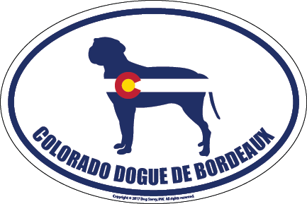 Colorado Breed Sticker Dogue de Bordeau