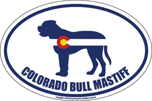 Colorado Breed Sticker Bull Mastiff