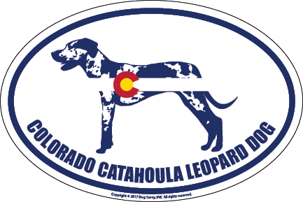 Colorado Breed Sticker Catahoula Leopard Dog