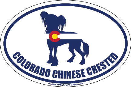 Colorado Breed Sticker Chinese Crested