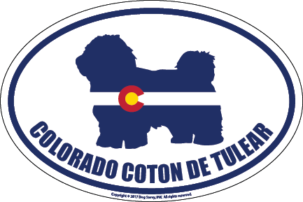 Colorado Breed Sticker Coton de Tulear