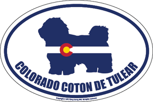 Colorado Breed Sticker Coton de Tulear