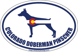 Colorado Breed Sticker Doberman Pinscher
