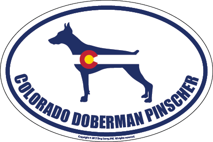Colorado Breed Sticker Doberman Pinscher