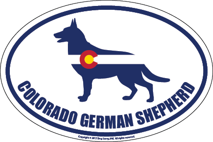 Colorado Breed Sticker German Shepherd