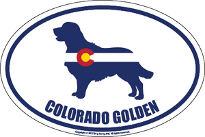 Colorado Breed Sticker Golden Retriever