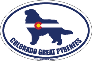 Colorado Breed Sticker Great Pyrenees