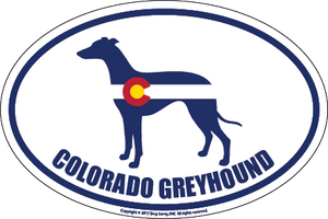 Colorado Breed Sticker Greyhound