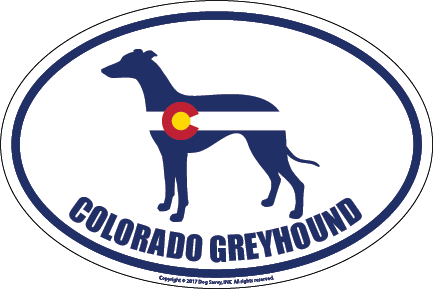 Colorado Breed Sticker Greyhound