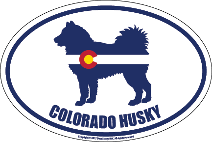 Colorado Breed Sticker Husky
