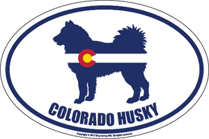 Colorado Breed Sticker Husky