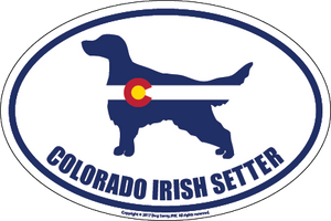 Colorado Breed Sticker Irish Setter
