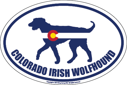 Colorado Breed Sticker Irish Wolfhound