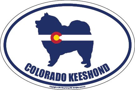Colorado Breed Sticker Keeshond