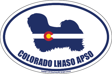 Colorado Breed Sticker Lhasa Apso