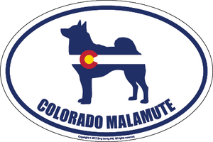 Colorado Breed Sticker Malamute