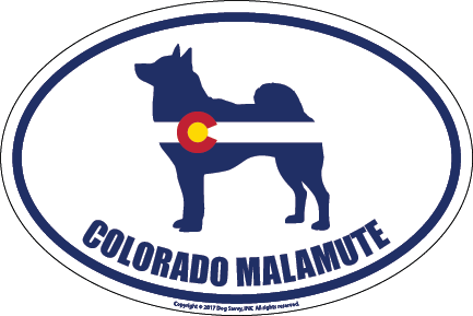 Colorado Breed Sticker Malamute