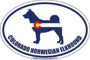 Colorado Breed Sticker Norwegian Elk Hound