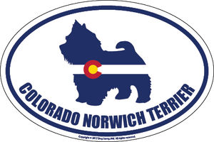 Colorado Breed Sticker Norwich Terrier