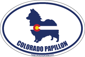 Colorado Breed Sticker Papillon