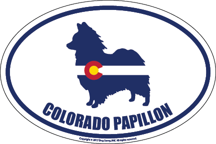 Colorado Breed Sticker Papillon