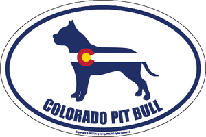 Colorado Breed Sticker Pit Bull