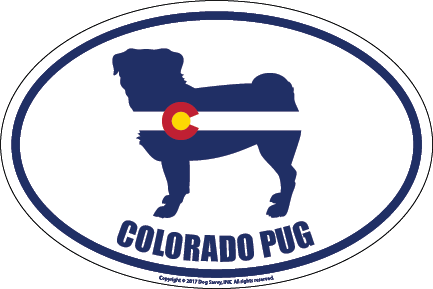 Colorado Breed Sticker Pug