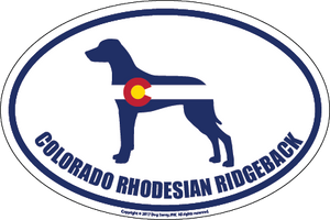 Colorado Breed Sticker Rhodesian Ridgeback