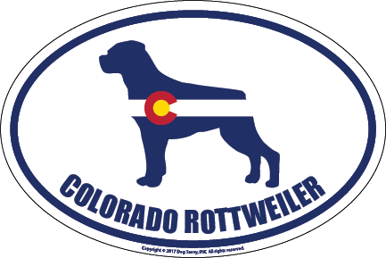 Colorado Breed Sticker Rottweiler