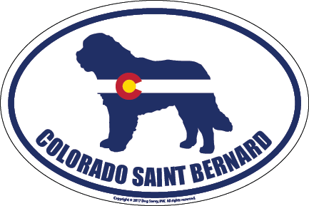 Colorado Breed Sticker Saint Bernard