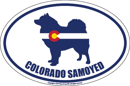 Colorado Breed Sticker Samoyed
