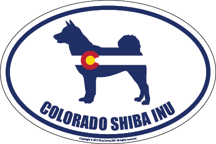 Colorado Breed Sticker Shiba Inu