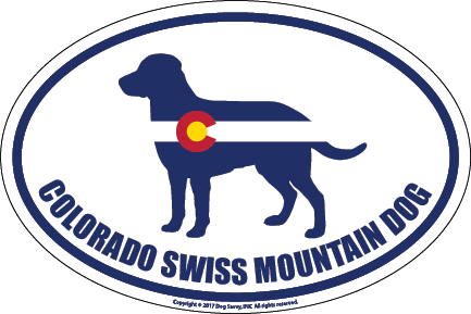 Colorado Breed Sticker Swiss Mountain Dog