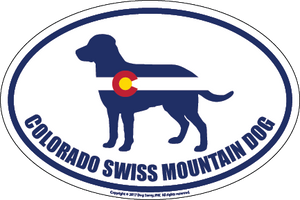 Colorado Breed Sticker Swiss Mountain Dog