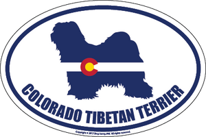 Colorado Breed Sticker Tibetan Terrier