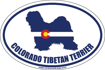 Colorado Breed Sticker Tibetan Terrier