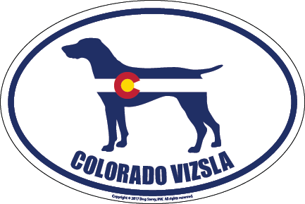 Colorado Breed Sticker Vizsla