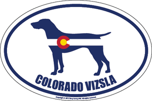 Colorado Breed Sticker Vizsla